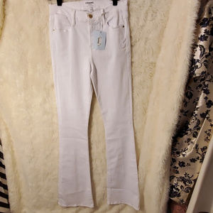 Frame Le High Flare white
